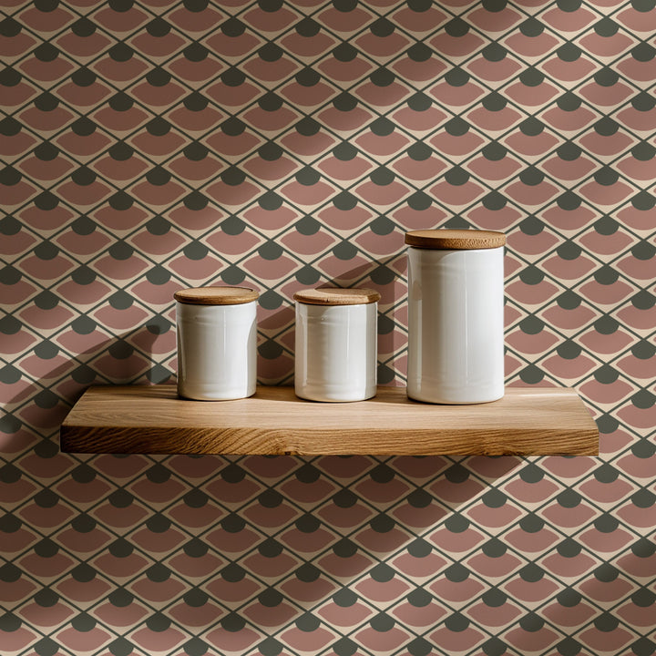 Don't Be Koi - Antique Rose Wallpaper by Julianne Taylor Style