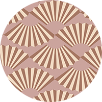 Fanning Out - Berry Wallpaper by Julianne Taylor Style