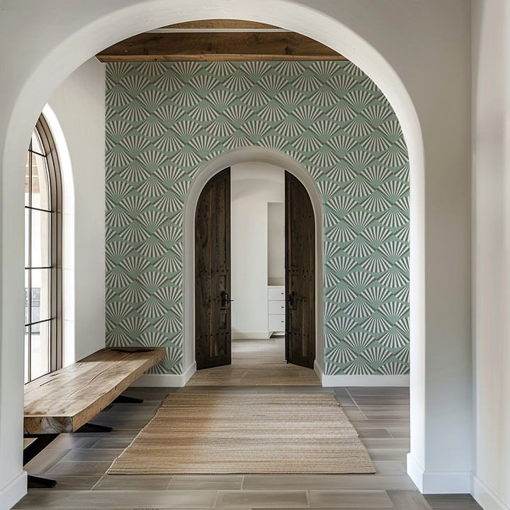 Fanning Out - Eucalyptus Wallpaper by Julianne Taylor Style