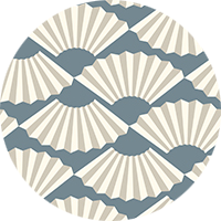 Fanning Out - Berry Wallpaper by Julianne Taylor Style