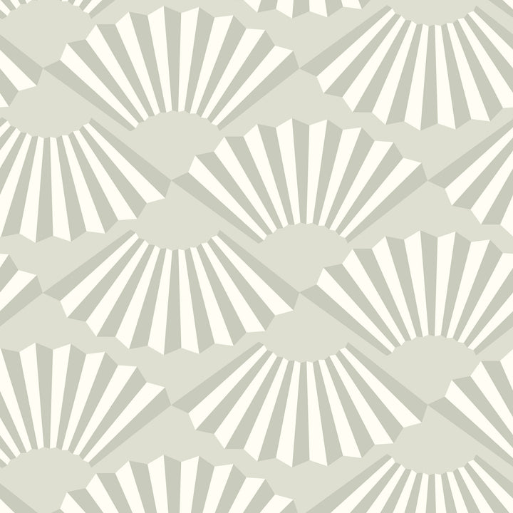 Fanning Out - Sea Pearl Wallpaper by Julianne Taylor Style