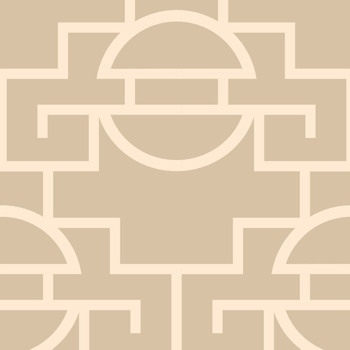 Vintage Lattice - Camel Wallpaper