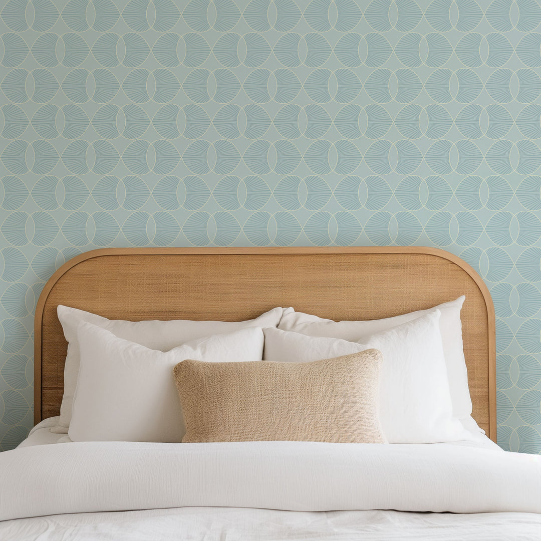 Paume - Seafoam Blue Wallpaper by Julianne Taylor Style