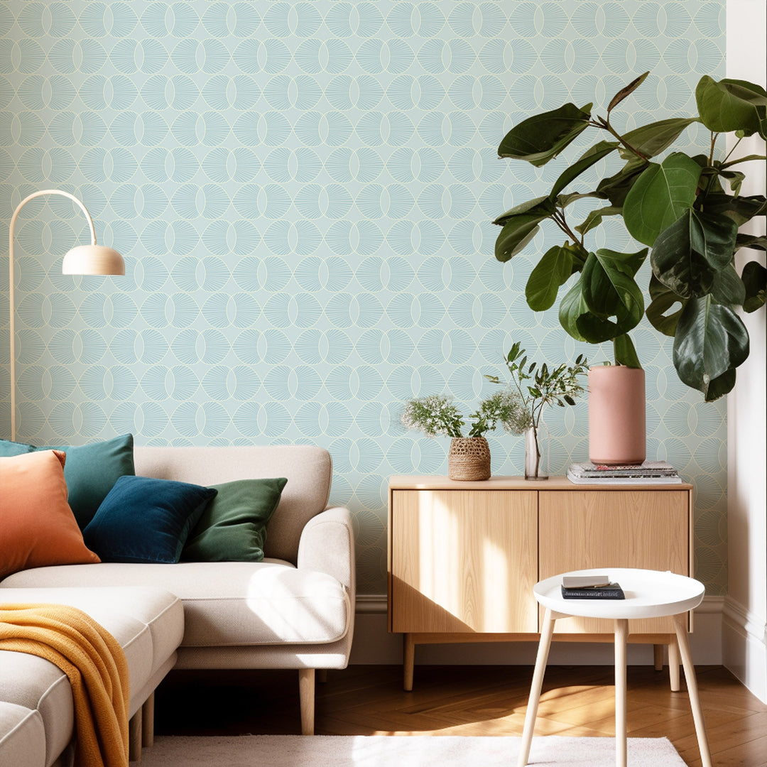 Paume - Seafoam Blue Wallpaper by Julianne Taylor Style