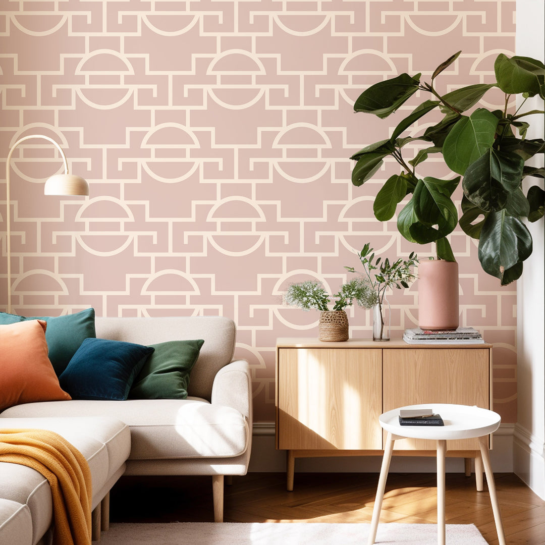 Vintage Lattice - Rose Quartz Wallpaper