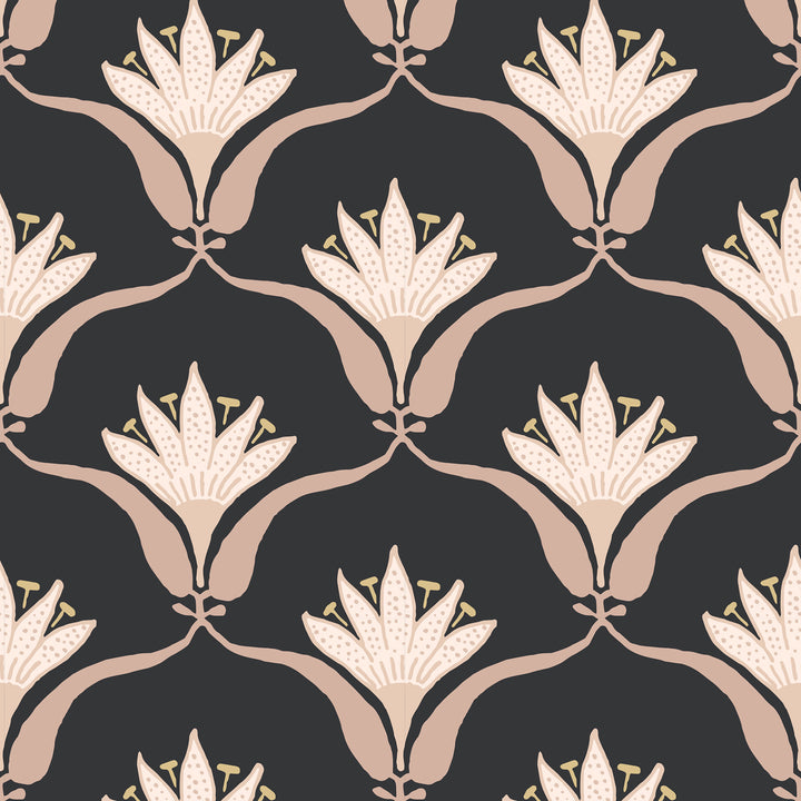 Wallflower - Black Blush Wallpaper by Julianne Taylor Style