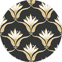 Wallflower - Black Yellow Wallpaper by Julianne Taylor Style