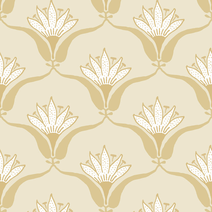 Wallflower - Harvest Yellow Wallpaper by Julianne Taylor Style