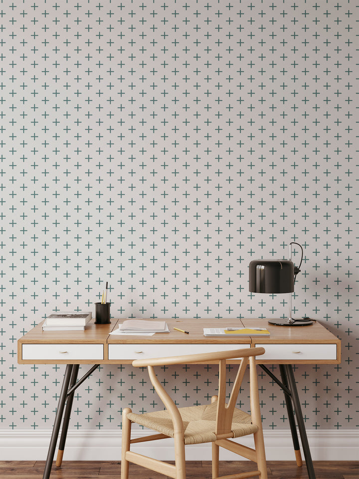 Addition - Mineral Blue Wallpaper