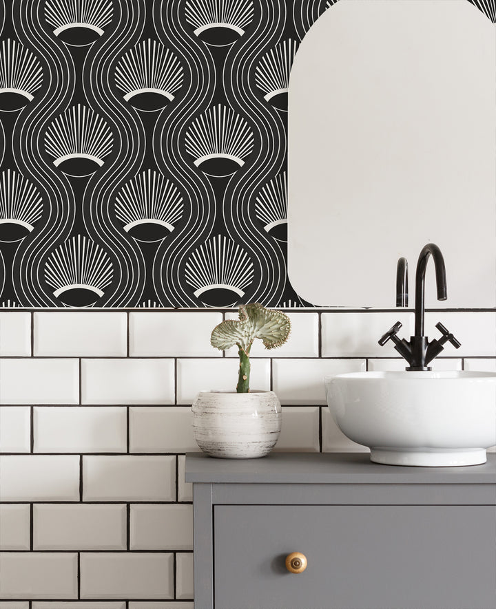 Riviere - Black Wallpaper by Julianne Taylor Style