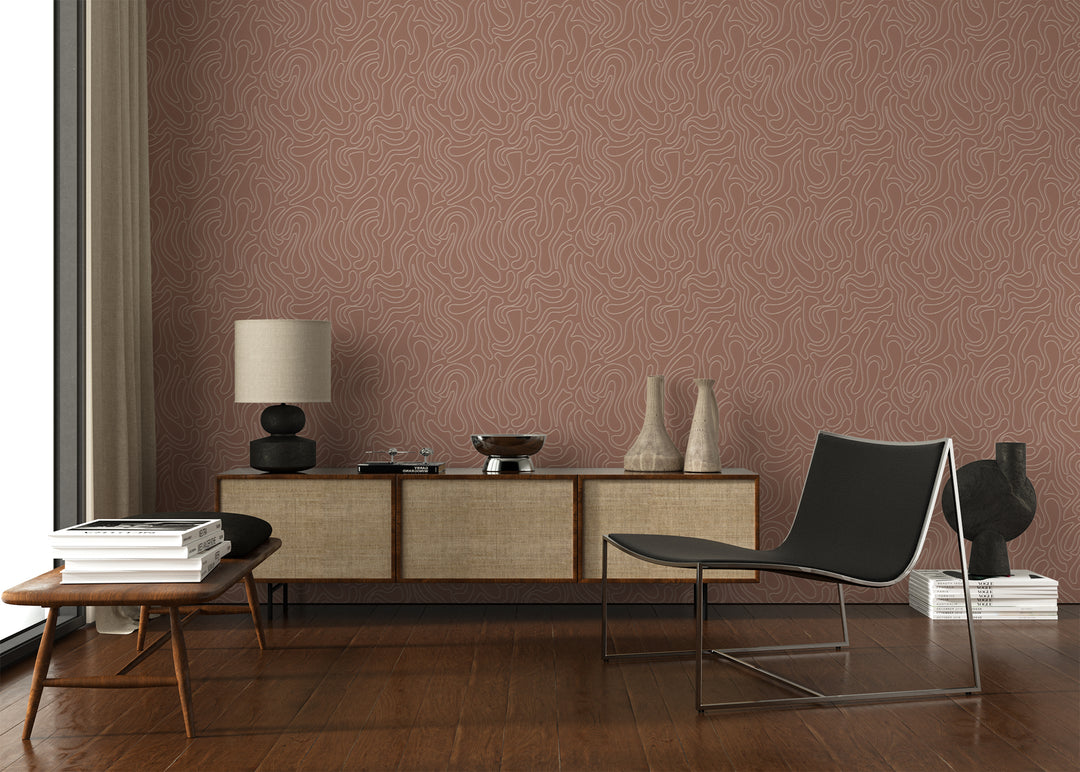 Aire - Dusty Rose Wallpaper by Sabrina Yvonne