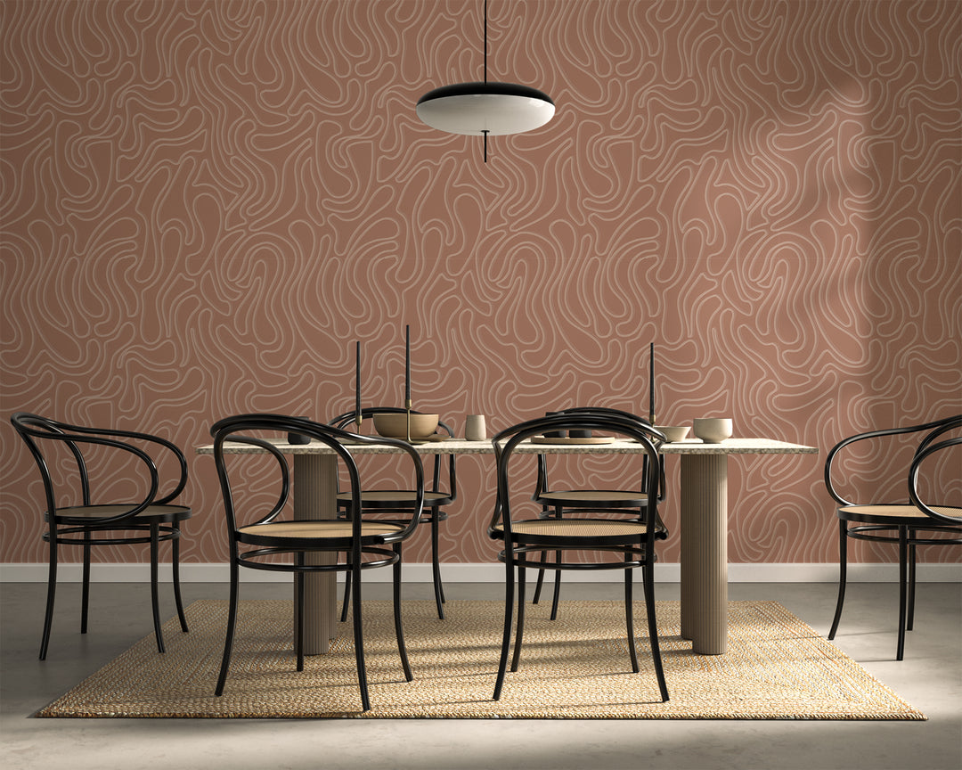 Aire - Dusty Rose Wallpaper by Sabrina Yvonne