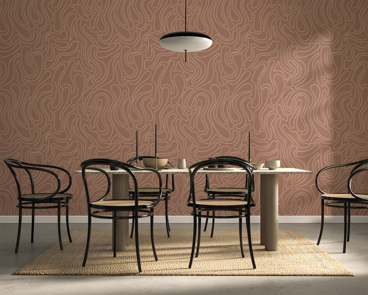Aire - Dusty Rose Wallpaper by Sabrina Yvonne