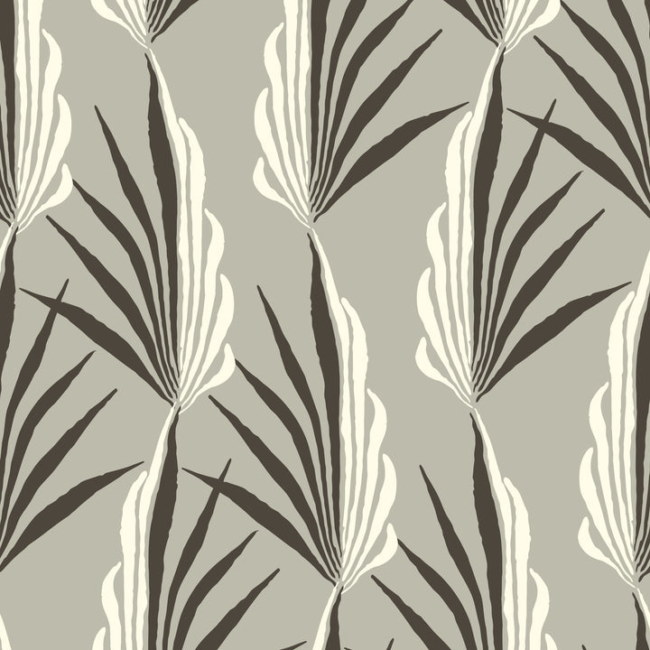 Areca Palm - Warm Gray Wallpaper