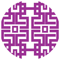 Aztec - Plum Wallpaper by The Blush Label