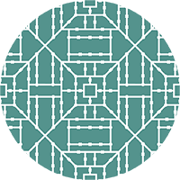 Bamboo Trellis - Coral Wallpaper by The Blush Label