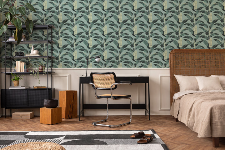 Banana Leaf - Blue Wallpaper