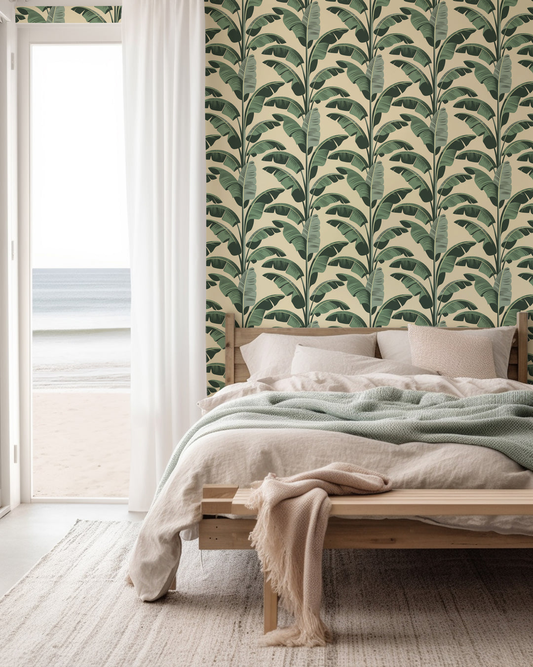 Banana Leaf - Champagne Wallpaper