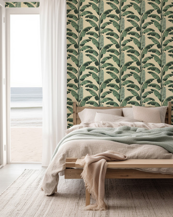 Banana Leaf - Champagne Wallpaper