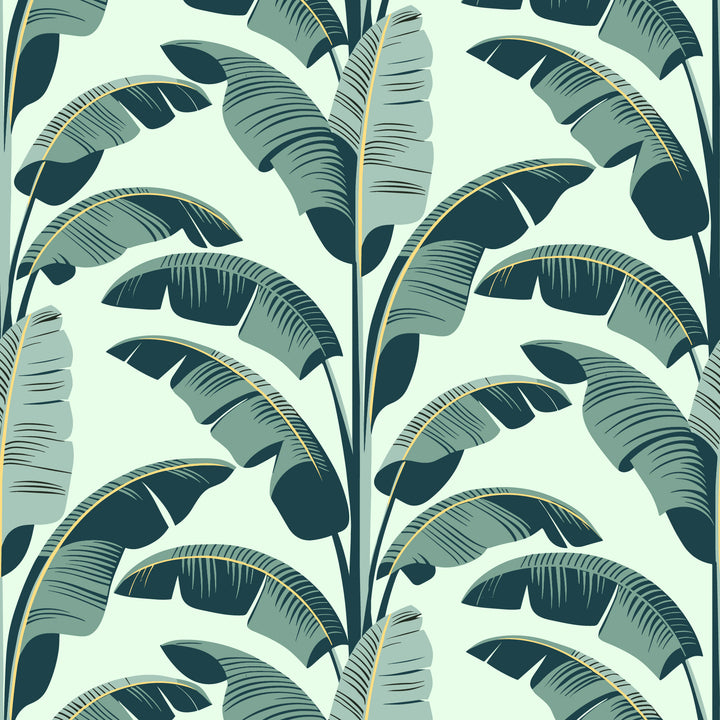 Banana Leaf - Green Wallpaper