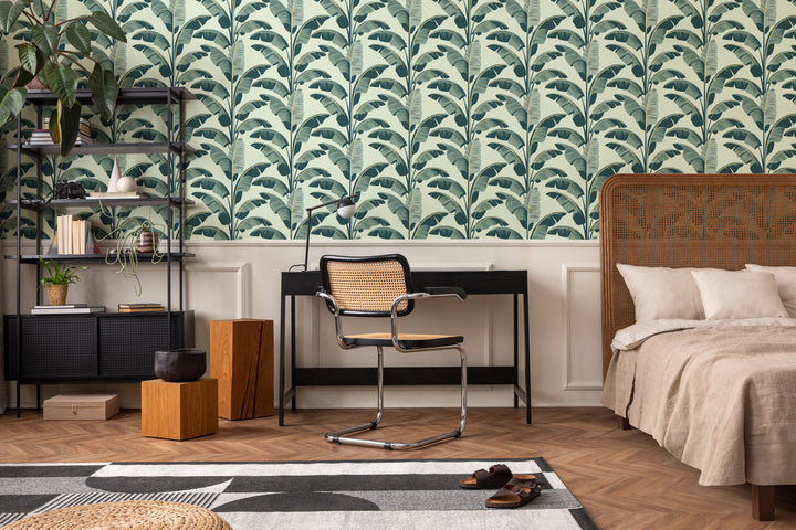 Banana Leaf - Green Wallpaper