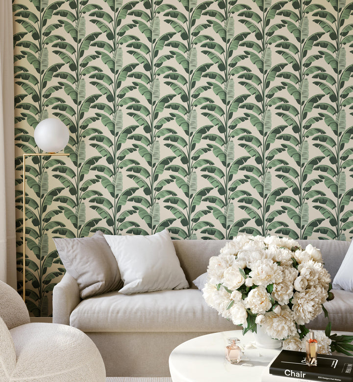 Banana Leaf - Champagne Wallpaper