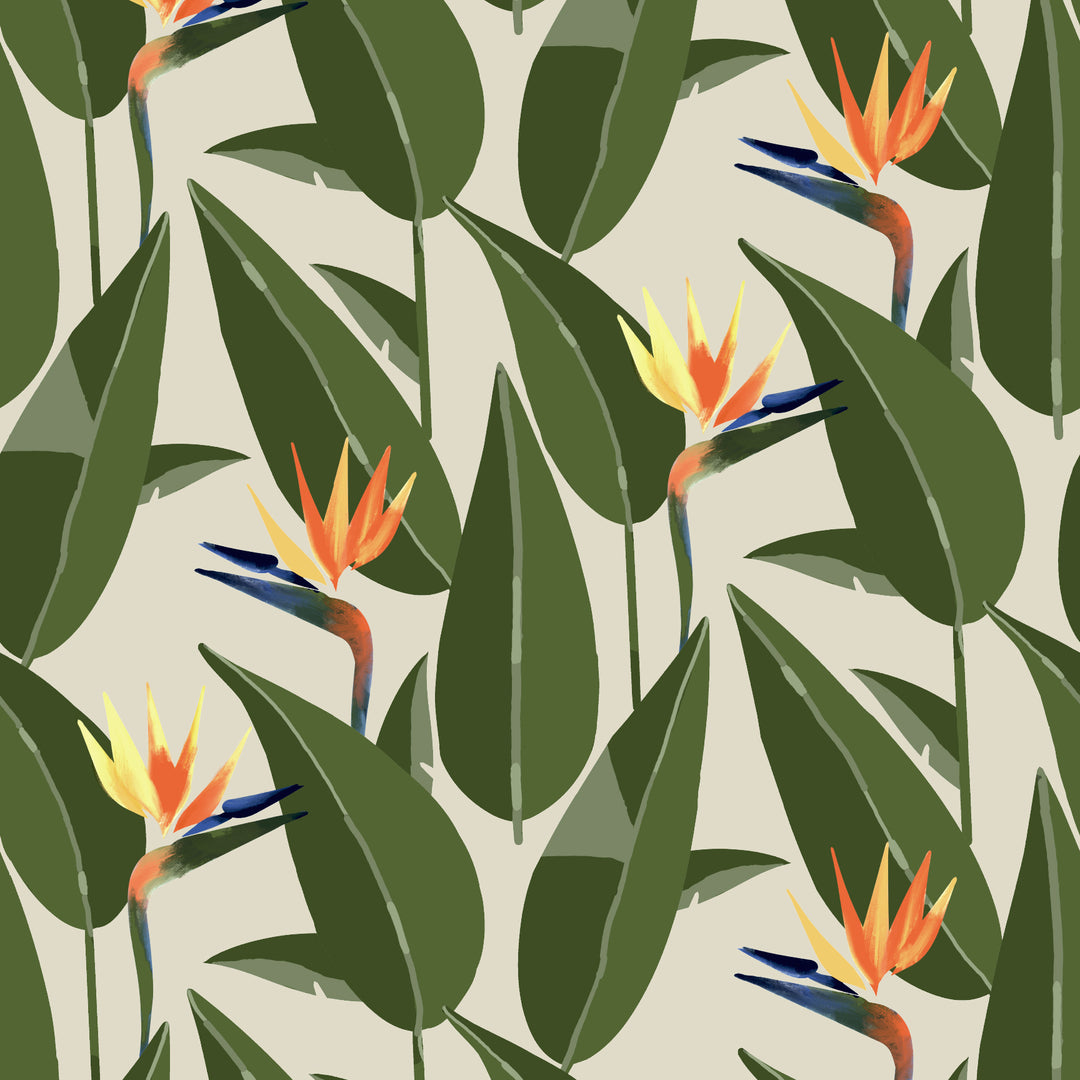 Birds of Paradise - Sand Wallpaper