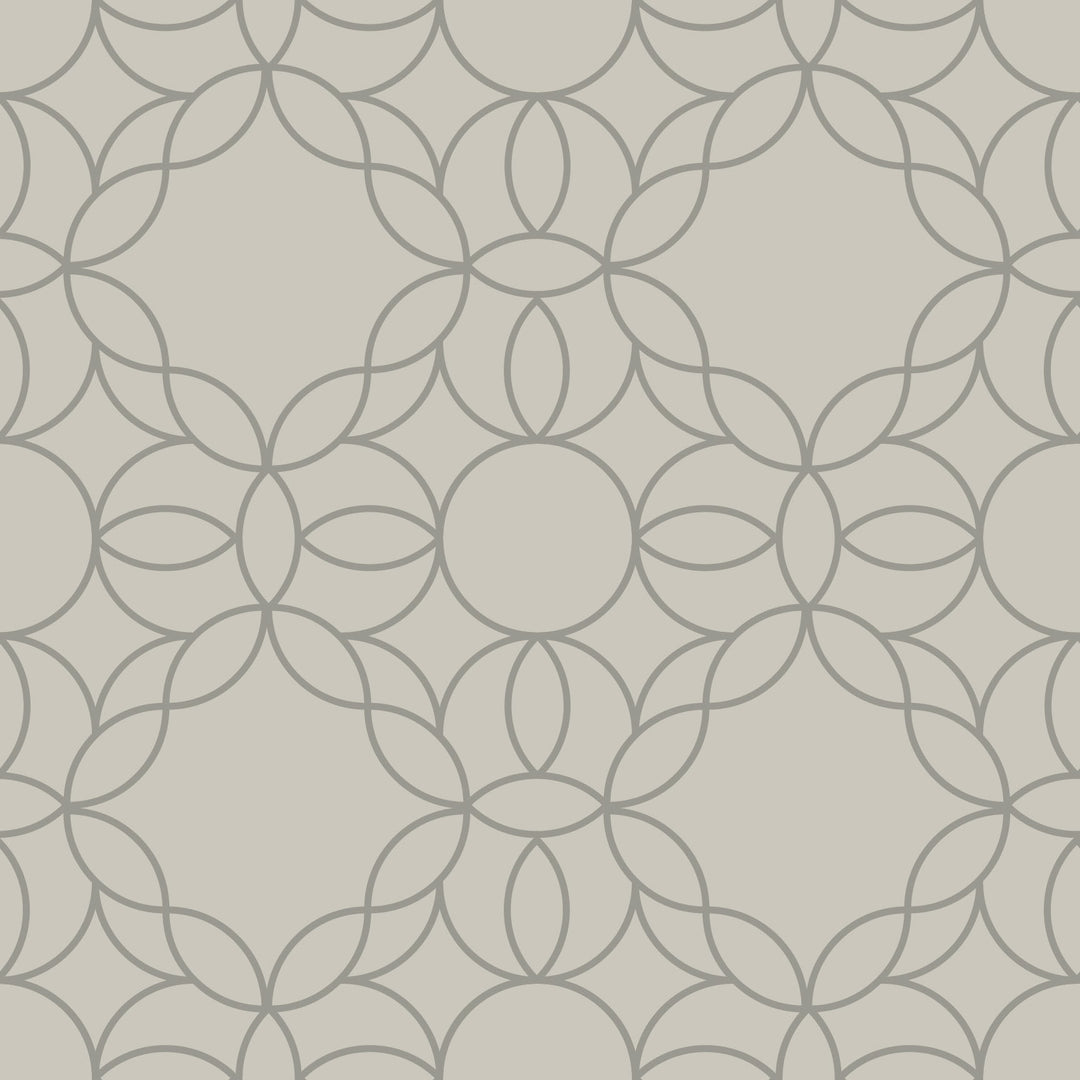 Bloom Ring - Walnut Wallpaper