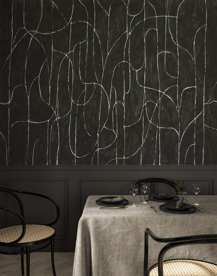 Boulder Beach Wall Mural - Black Wallpaper by Forbes Masters