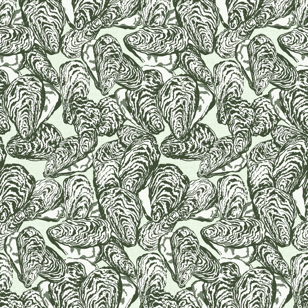 Bull’s Bay Oysters - Marsh Breeze Green by Megan Molton