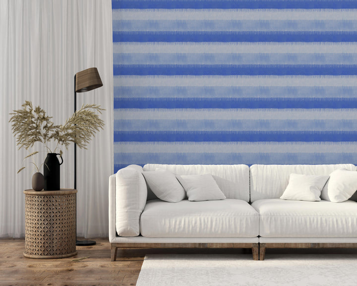 Cabana Stripe - Blues Wallpaper