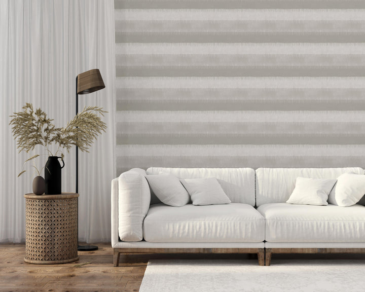 Cabana Stripe - Tans Wallpaper