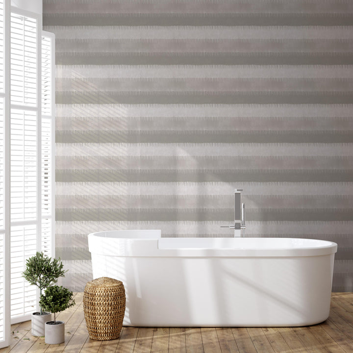 Cabana Stripe - Tans Wallpaper