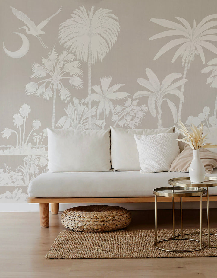 Charleston Marsh Mural - Dune Veil Beige by Megan Molten