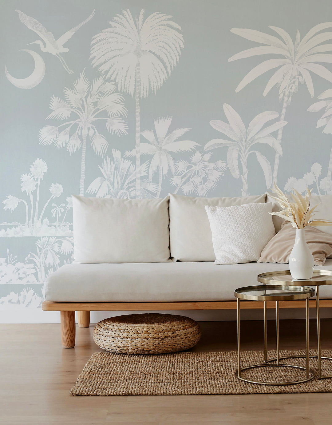 Charleston Marsh Mural - Serene Sky Blue by Megan Molten