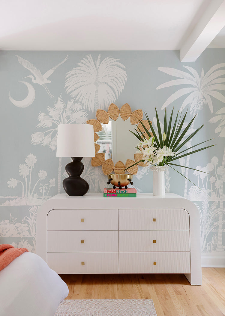 Charleston Marsh Mural - Serene Sky Blue by Megan Molten