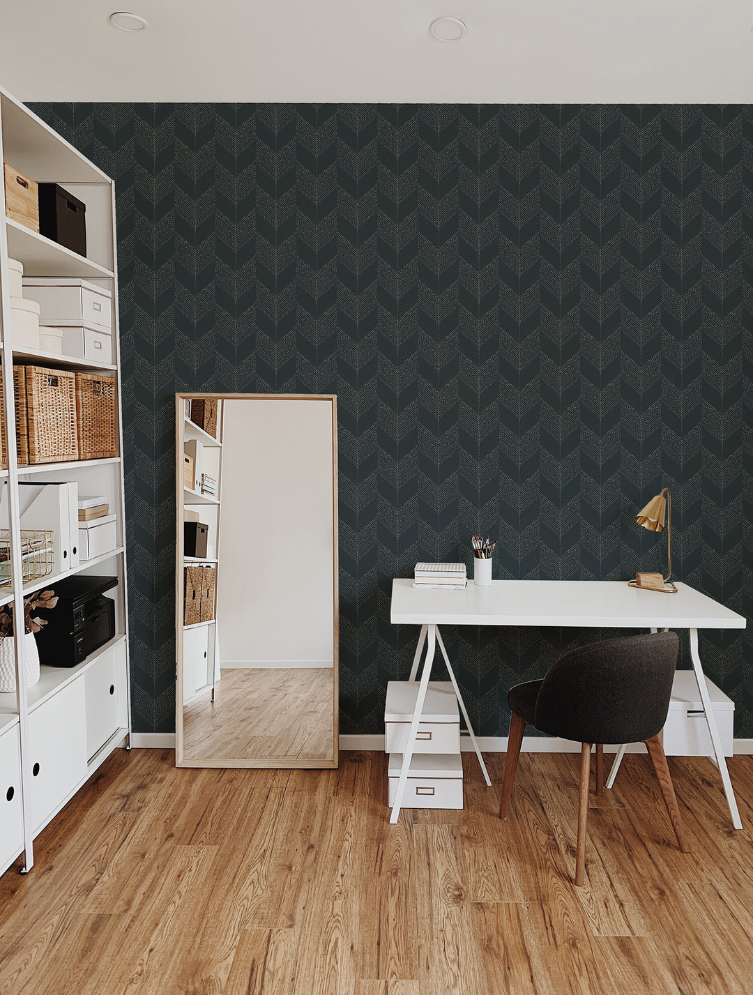Chevron - Black Wallpaper