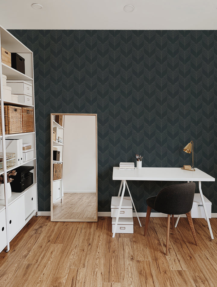 Chevron - Black Wallpaper