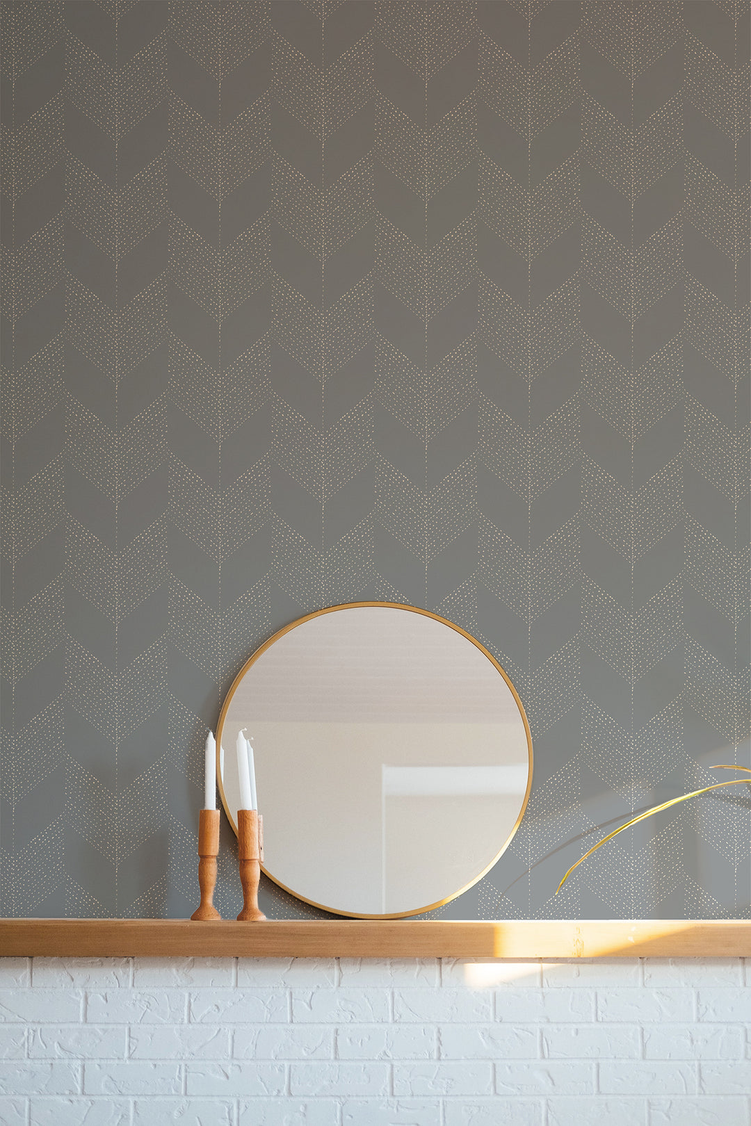 Chevron - Grey Wallpaper