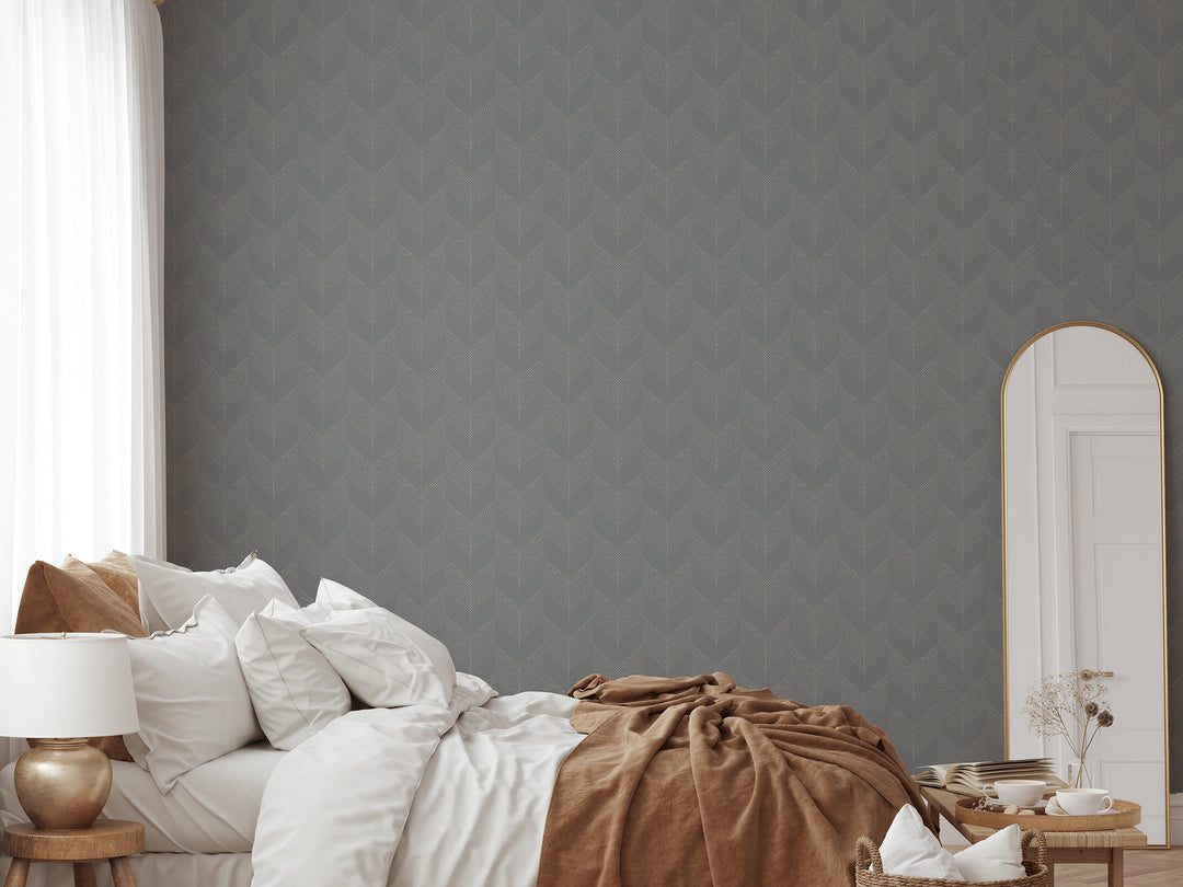 Chevron - Grey Wallpaper