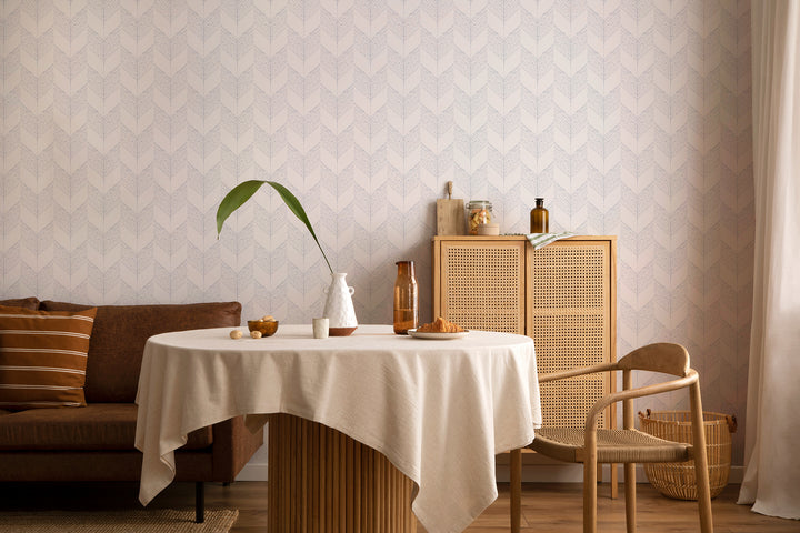 Chevron - White Wallpaper