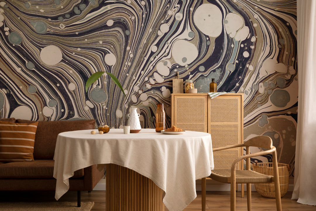 Marble Mirage Wall Mural - Sand & Stone