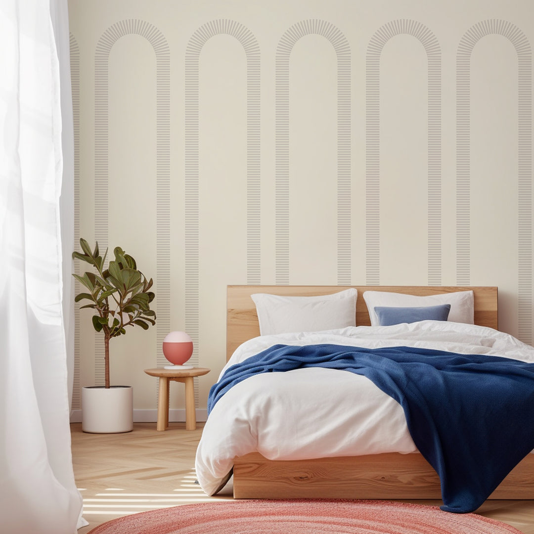 Colonnade - Linen Wallpaper