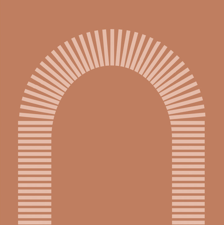 Colonnade - Brown Clay Wallpaper