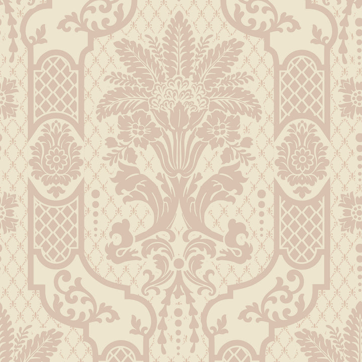 Columnar Bloom - Blush Linen Wallpaper