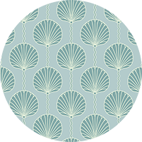 Deco Lily - Sky Blue Wallpaper