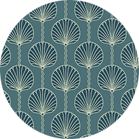 Deco Lily - Sky Blue Wallpaper