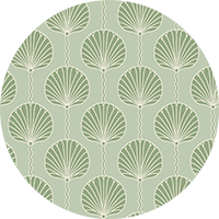 Deco Lily - Sky Blue Wallpaper