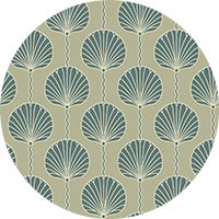 Deco Lily - Sky Blue Wallpaper