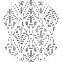 Deco Palm - Sapphire Floral Wallpaper by Bohemian Bungalow